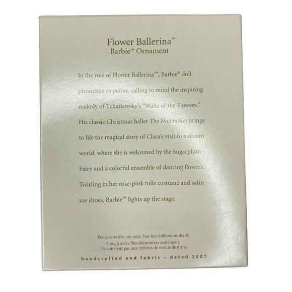 Flower Ballerina Barbie Hallmark Ornament - Picture 3 of 4